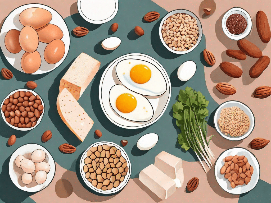 A variety of protein-rich foods such as eggs