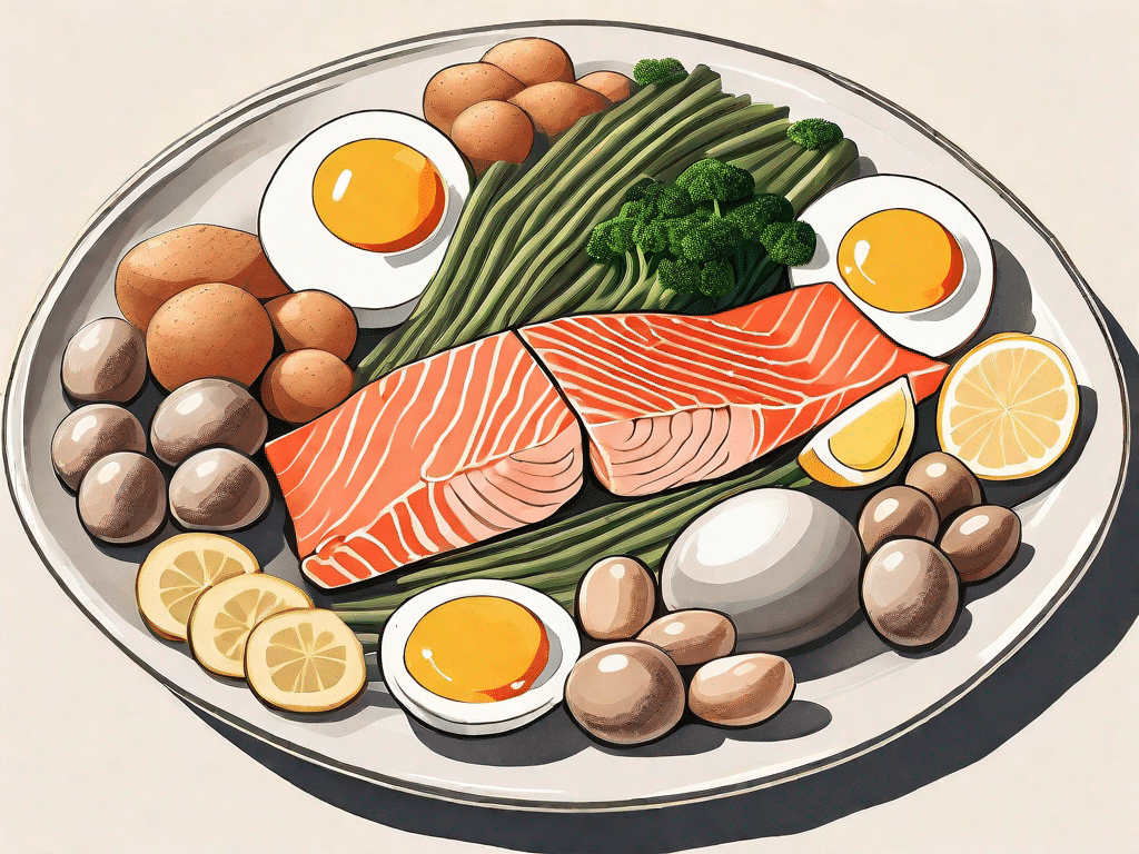 A variety of foods rich in vitamin d
