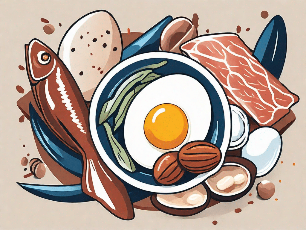 A variety of protein-rich foods such as eggs
