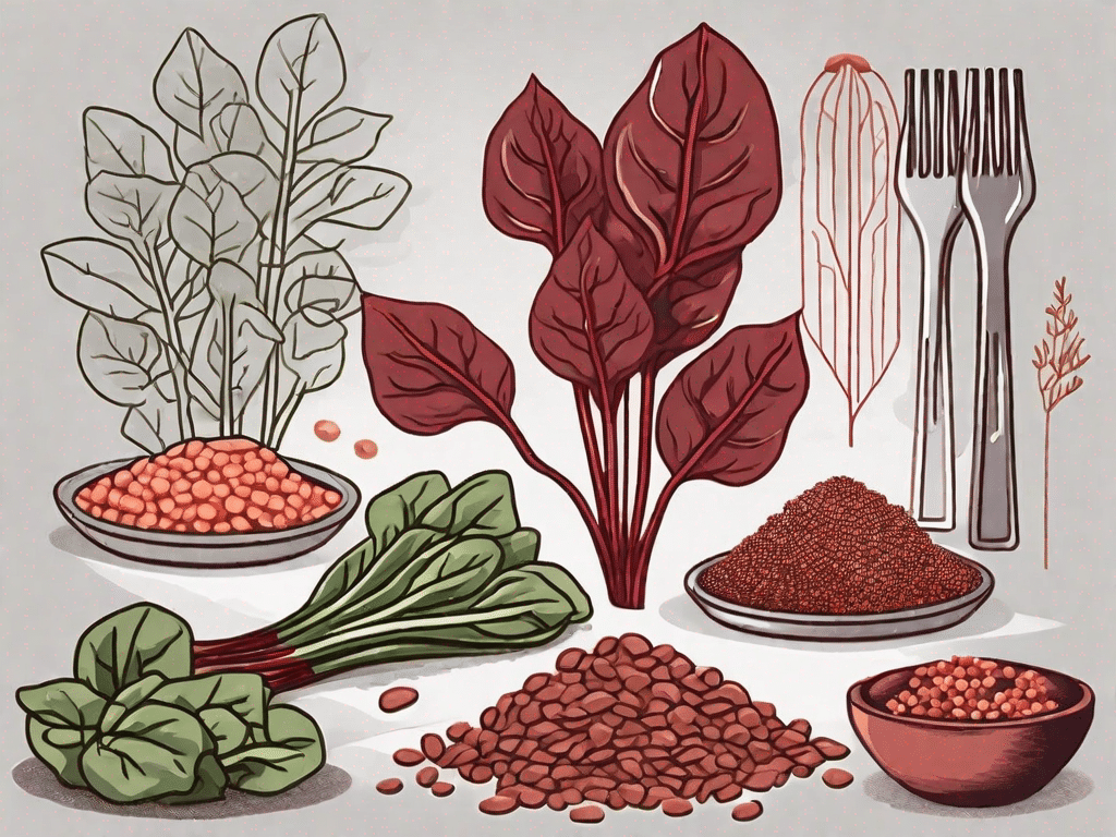 Various iron-rich foods such as spinach