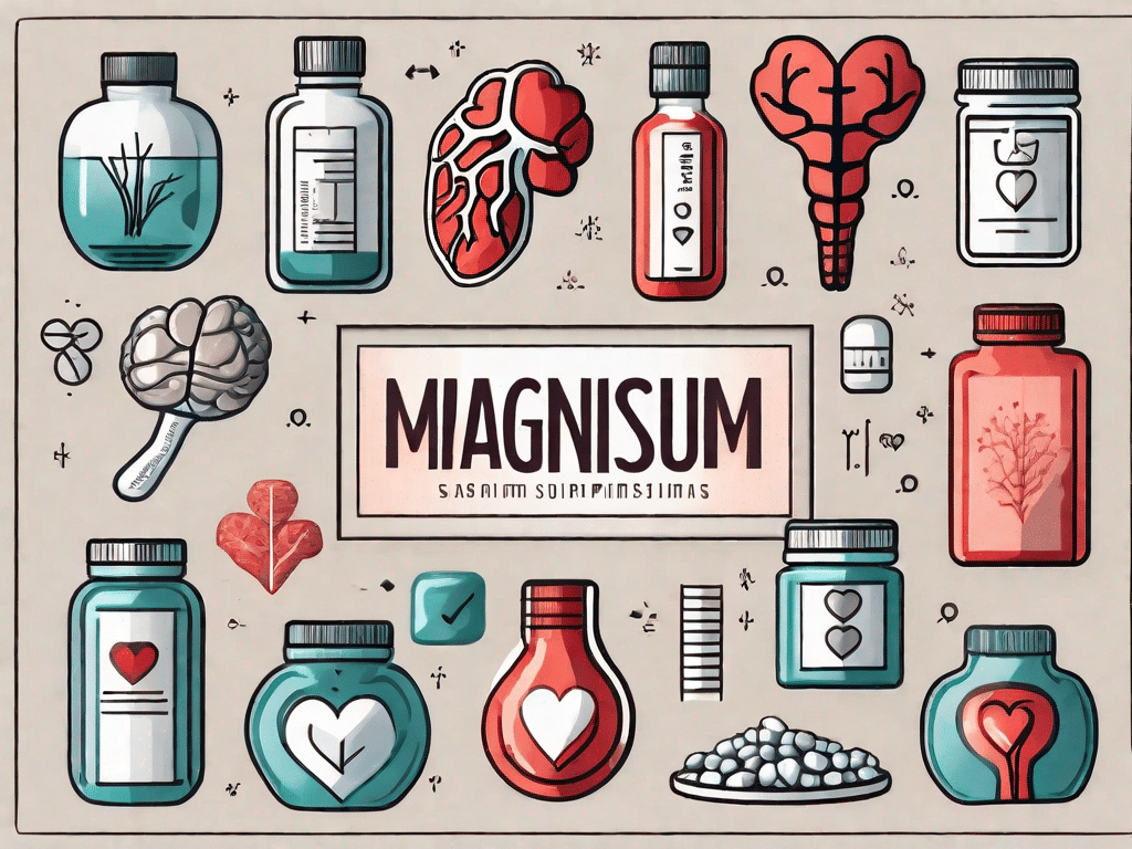 Various types of magnesium supplements like pills