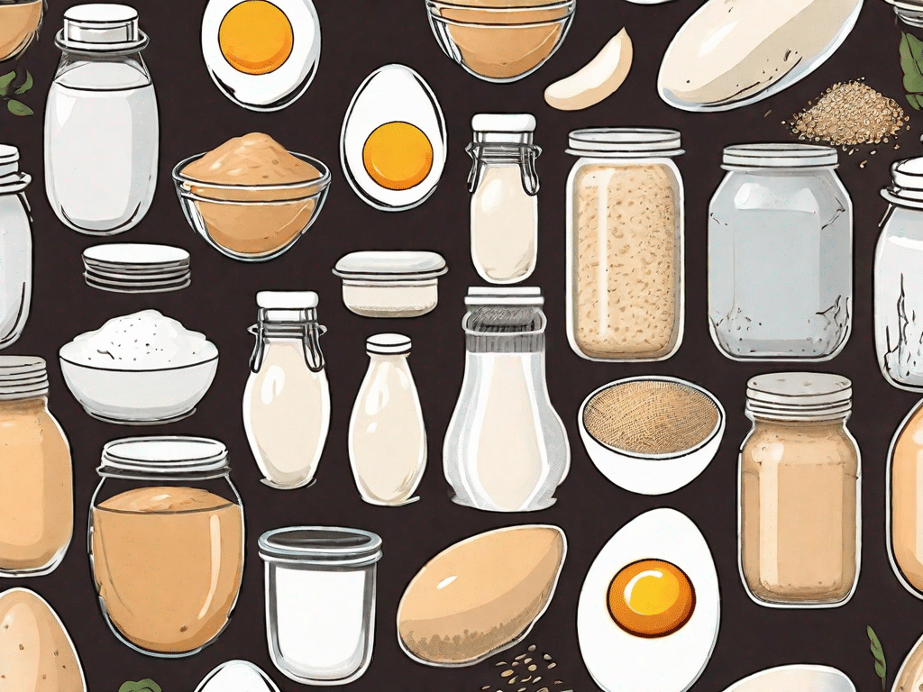Various types of egg substitutes such as a flaxseed