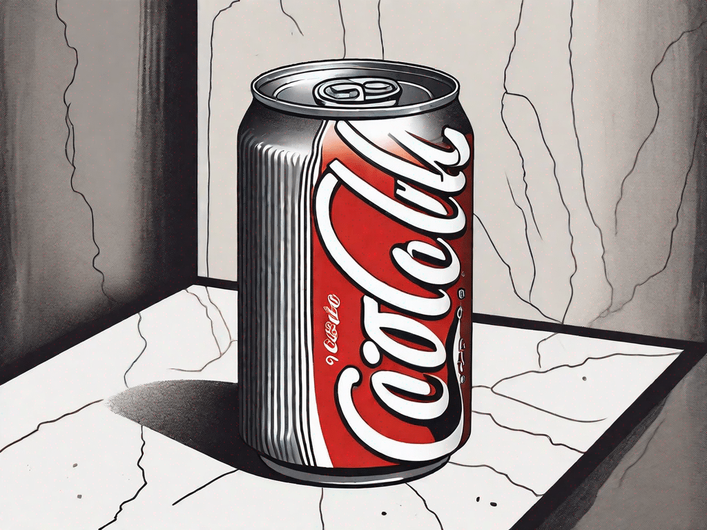 A can of coke zero being peeled back