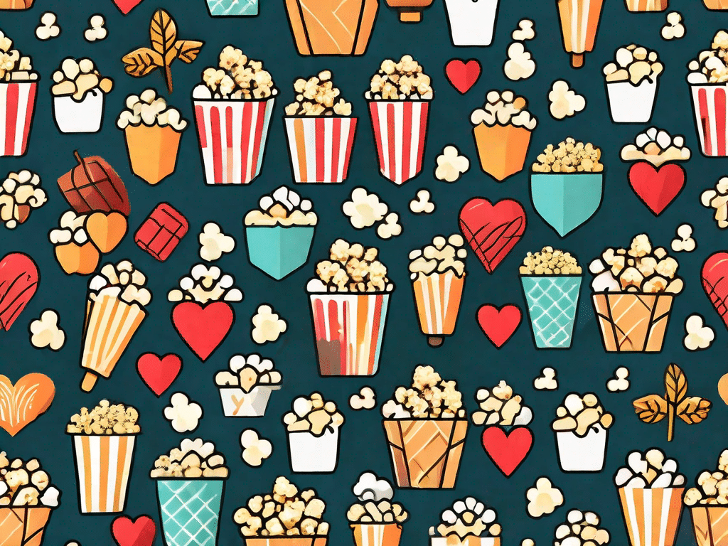 A variety of popcorn types (like caramel