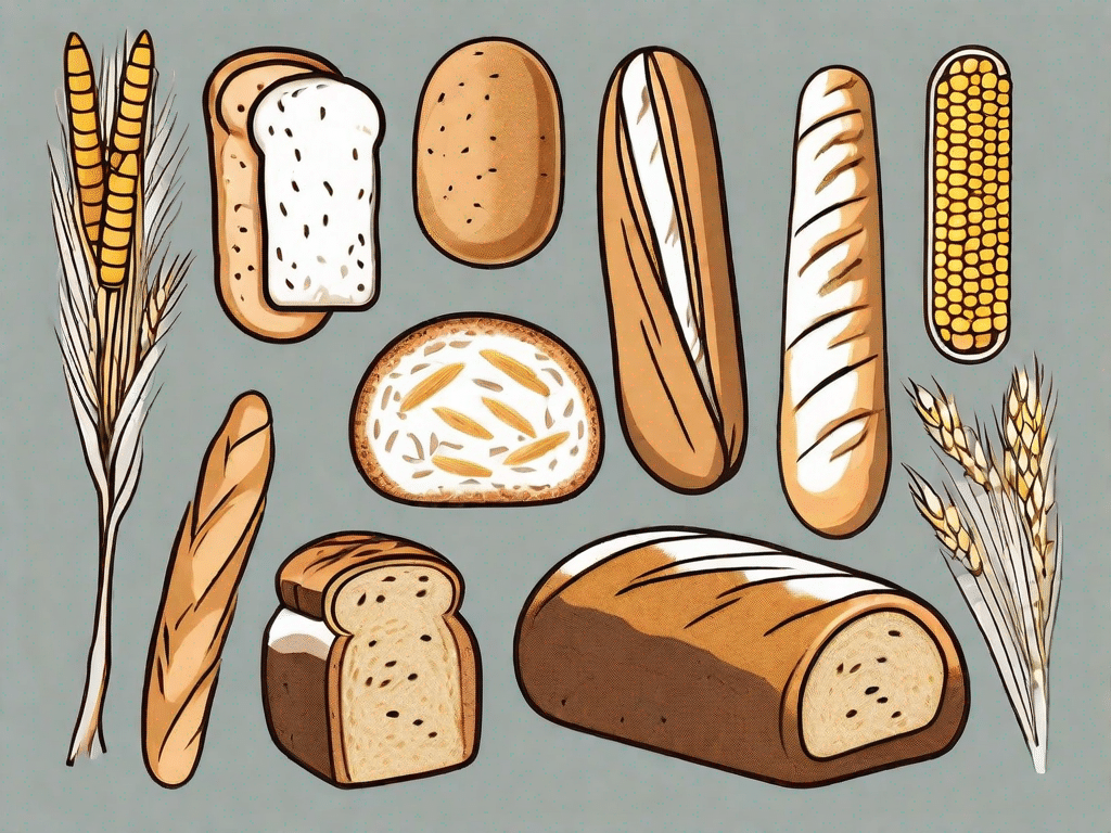 A variety of different types of gluten-free breads