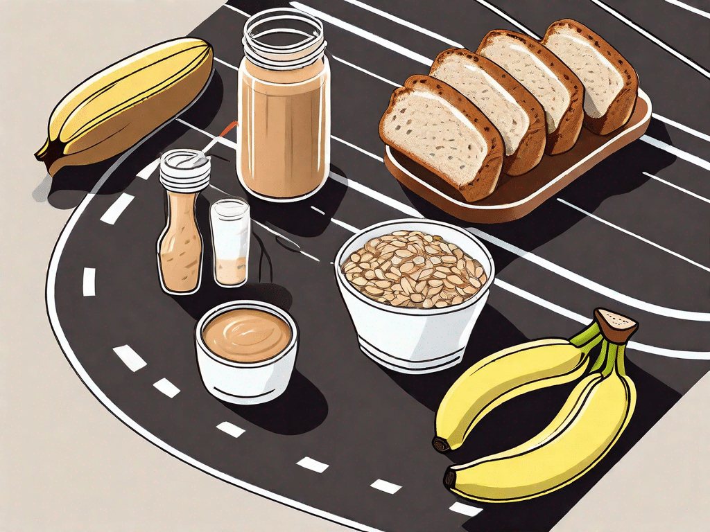 A variety of healthy foods such as bananas