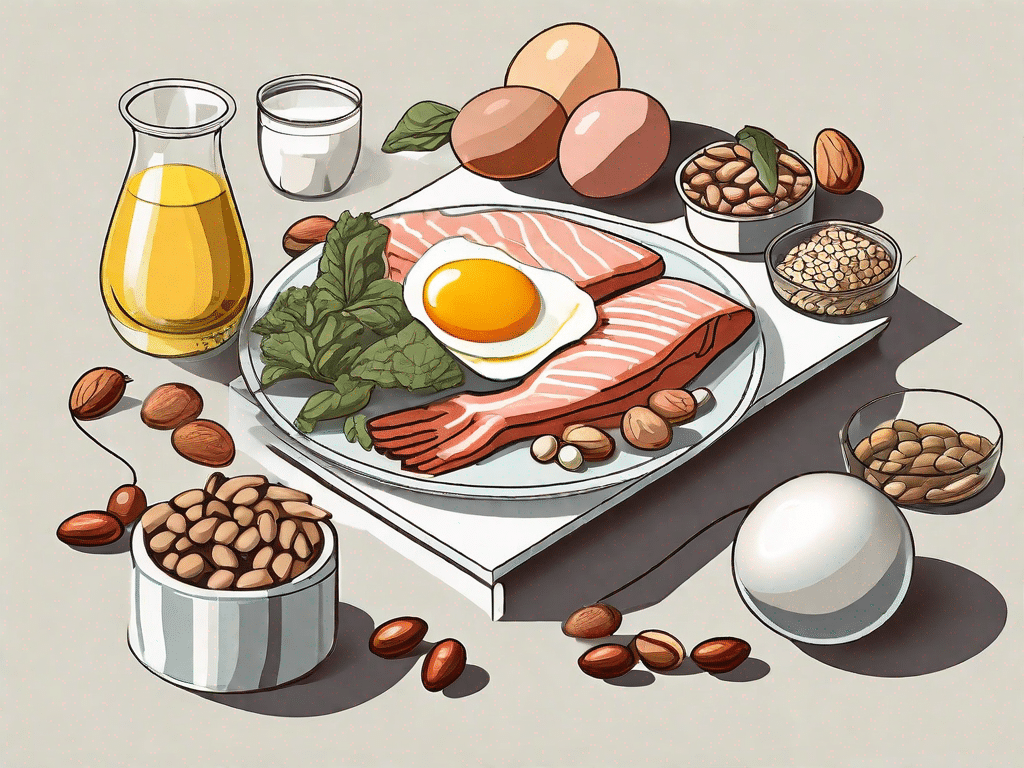 Various protein-rich foods such as eggs