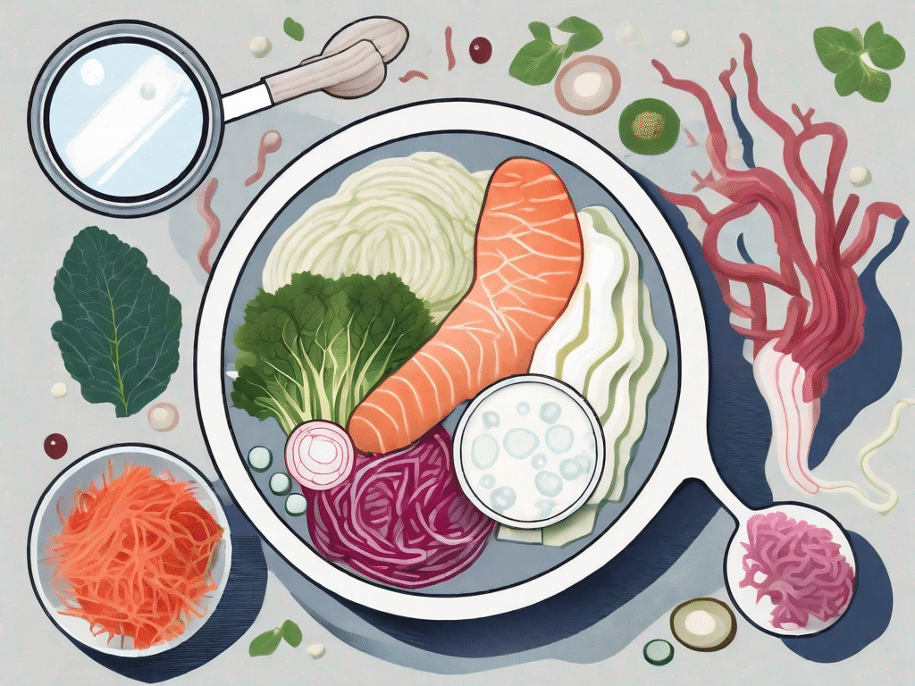 Various probiotic-rich foods such as yogurt