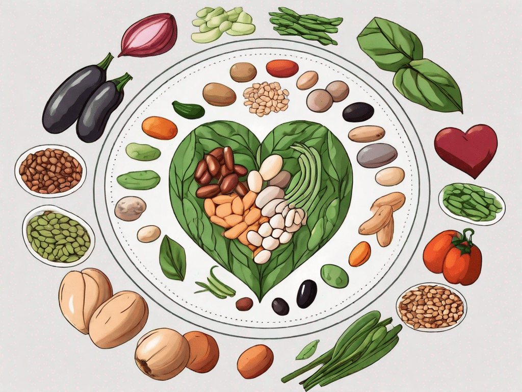 Nine different types of beans and legumes