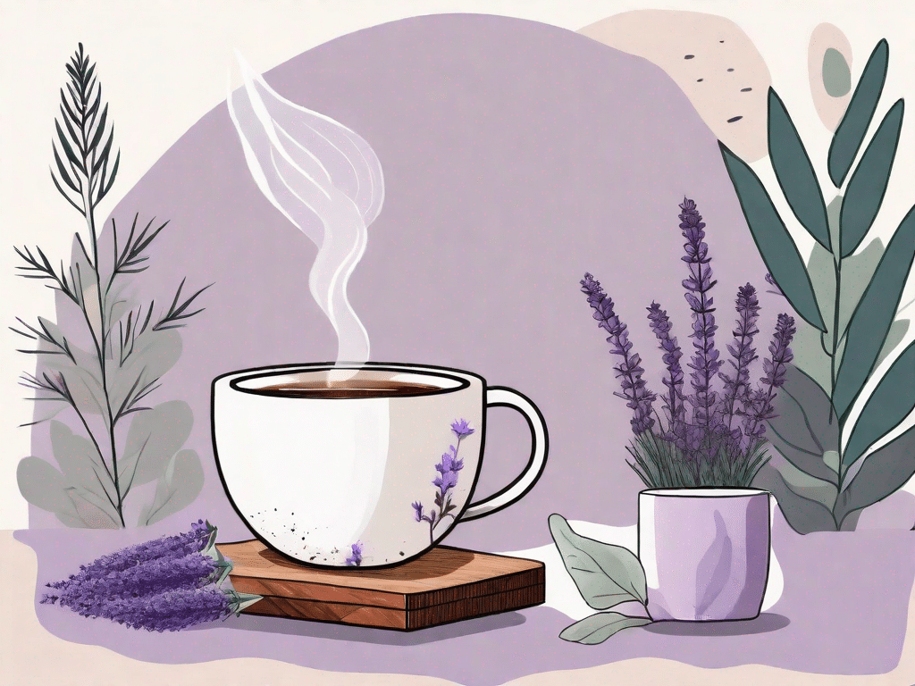 A steaming cup of herbal tea