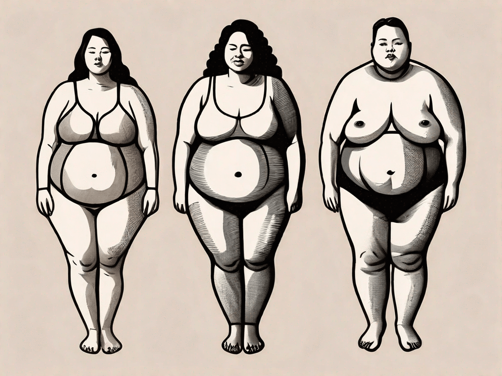 Four different types of bellies