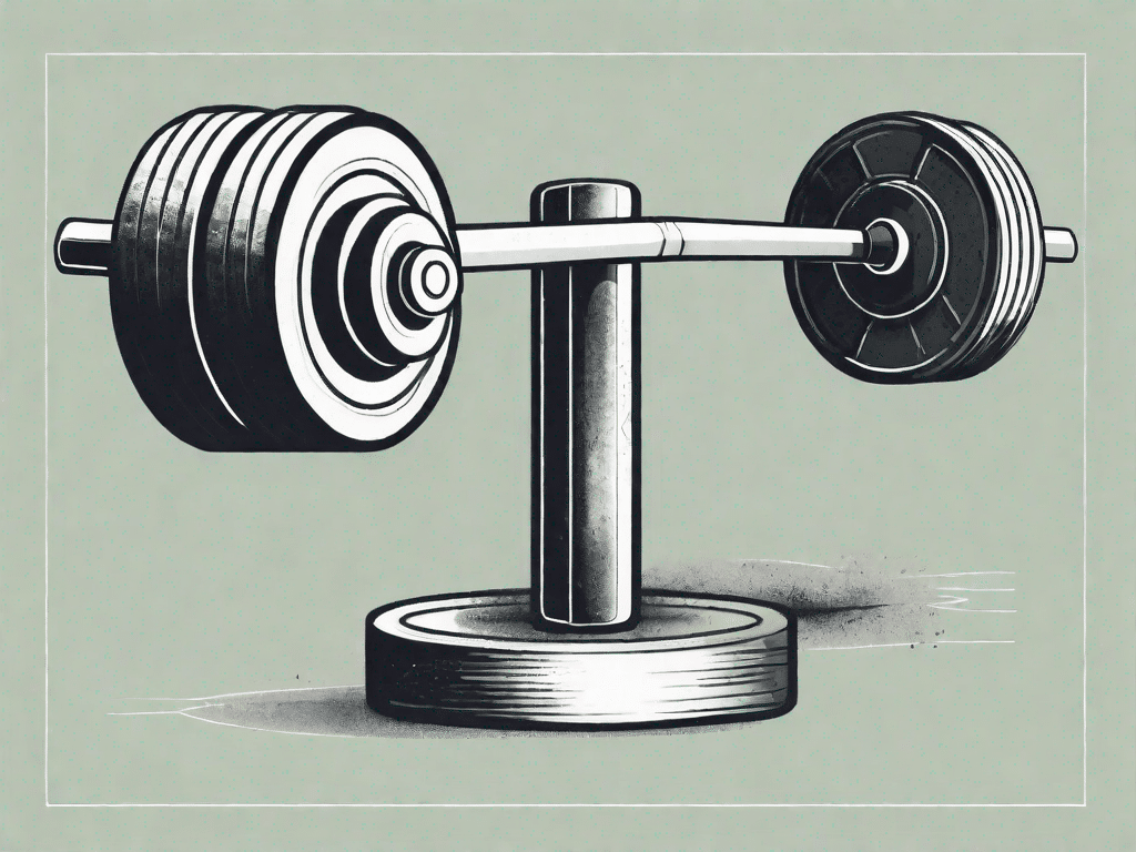 A barbell and a dumbbell side by side