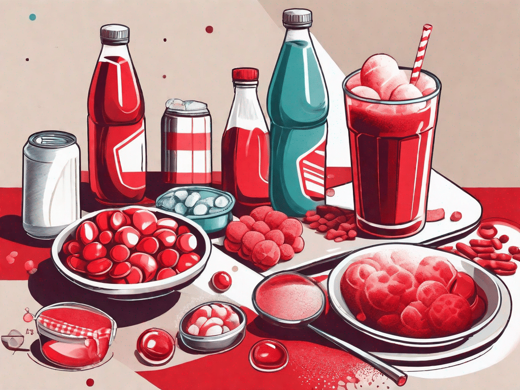 Various foods and drinks